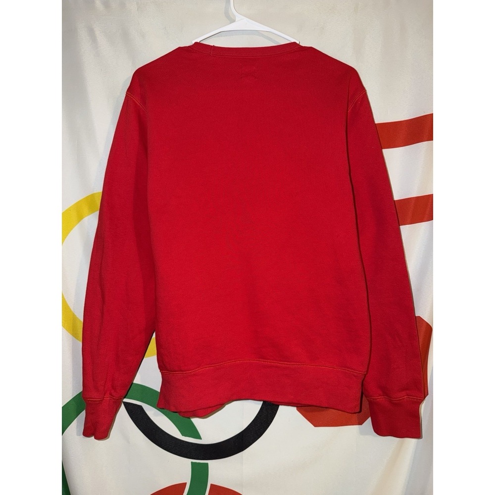 Gap Sweatshirt Small Red Pullover Crewneck Fleece Unisex - Picture 5 of 5
